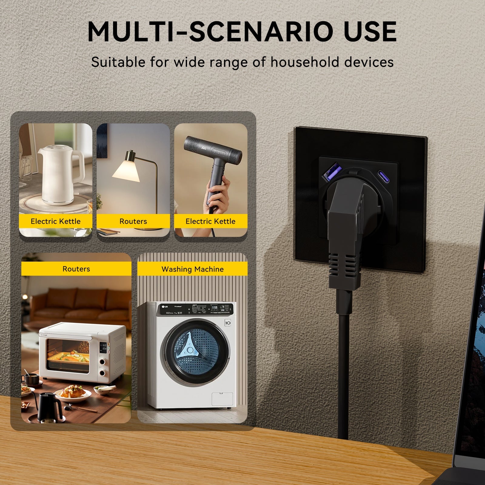 BSEED 20W EU sockets with Fast Charge Type-C USB with Claw technology Power Outlets & Sockets Bseedswitch 