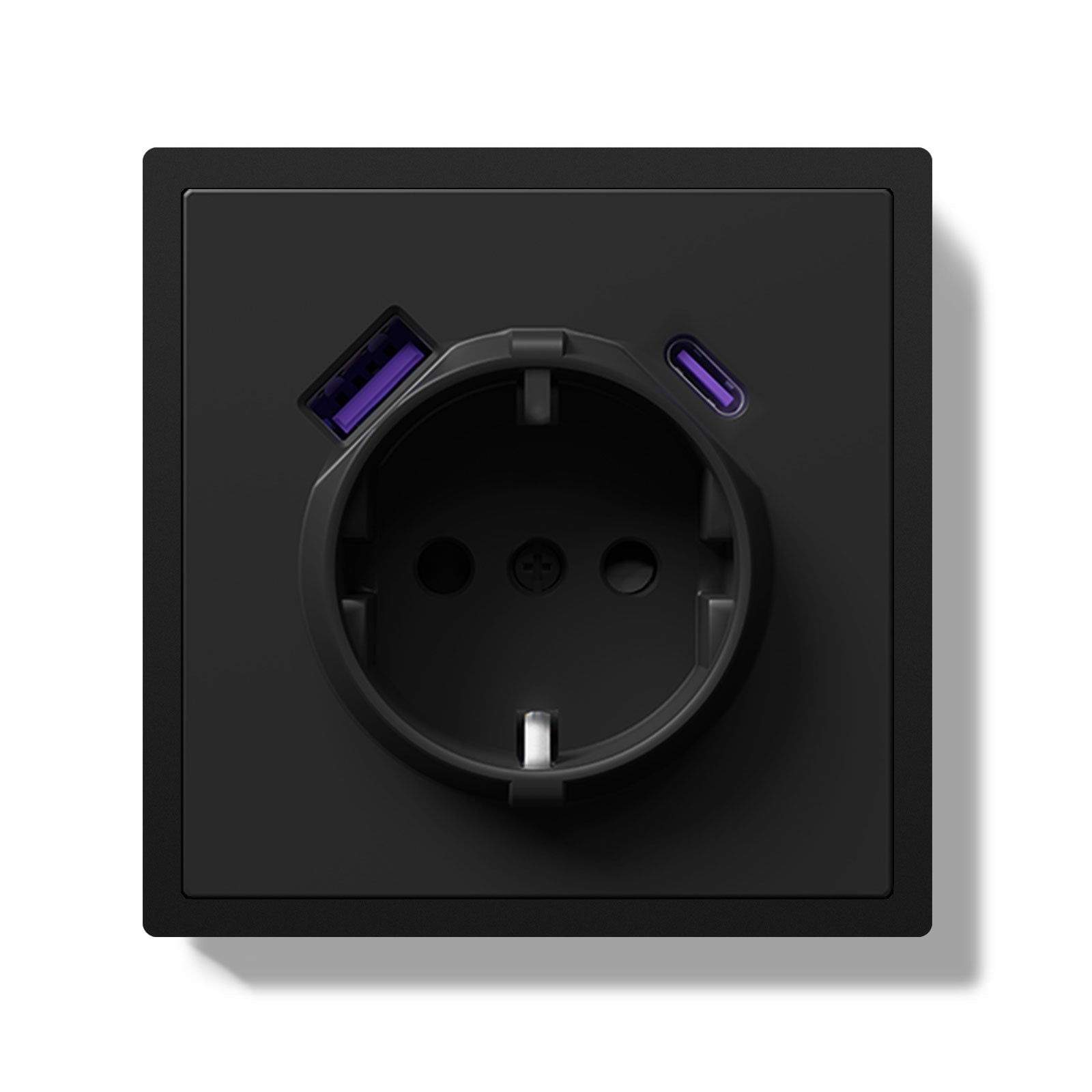 U Socket Grand Series 20W Eu Socket With USB-C With Clamping Technique