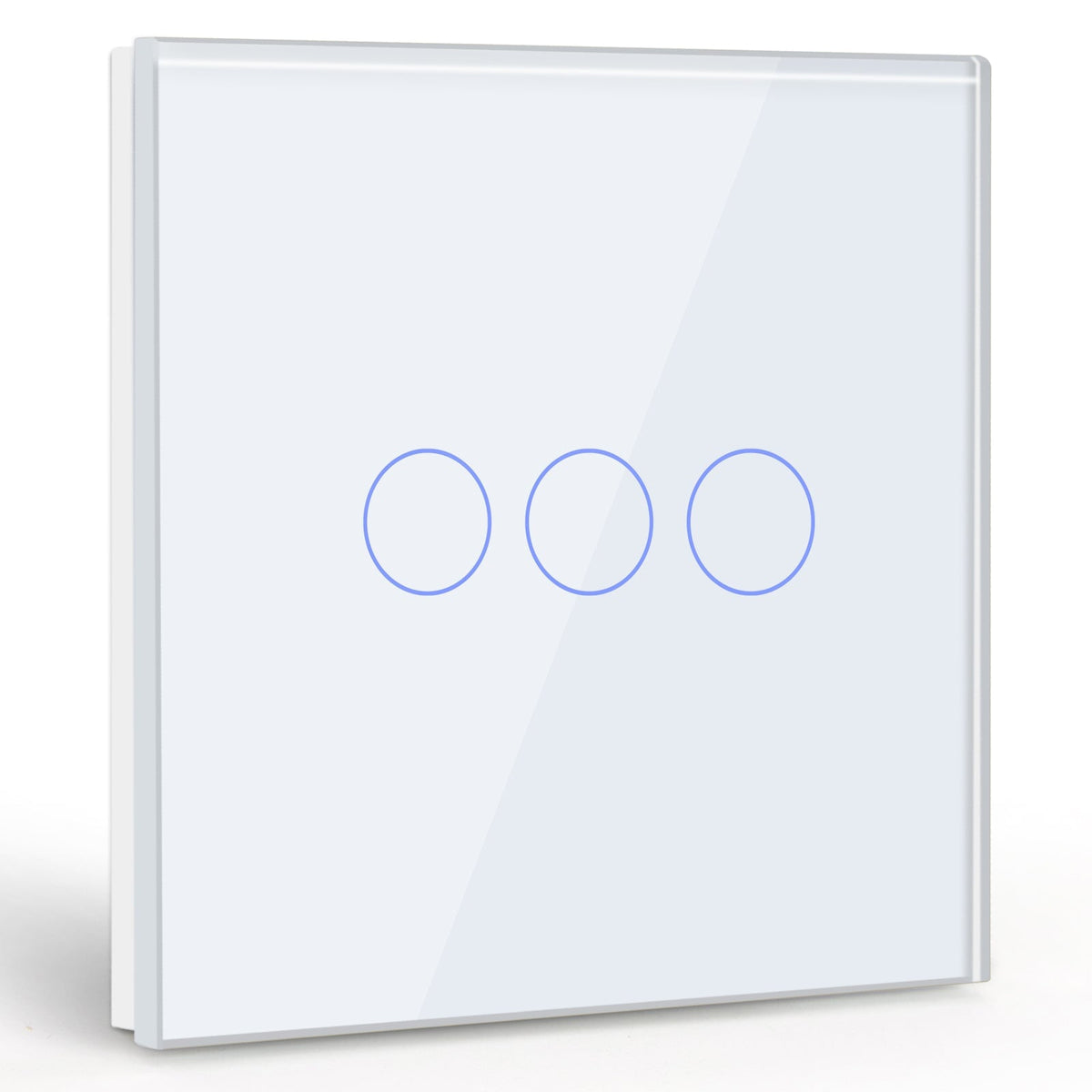 BSEED Touch Switches 1/2/3/4 Gang 1/2 Way No Neutral Light Switches Bseedswitch white 3 Gang 1 way