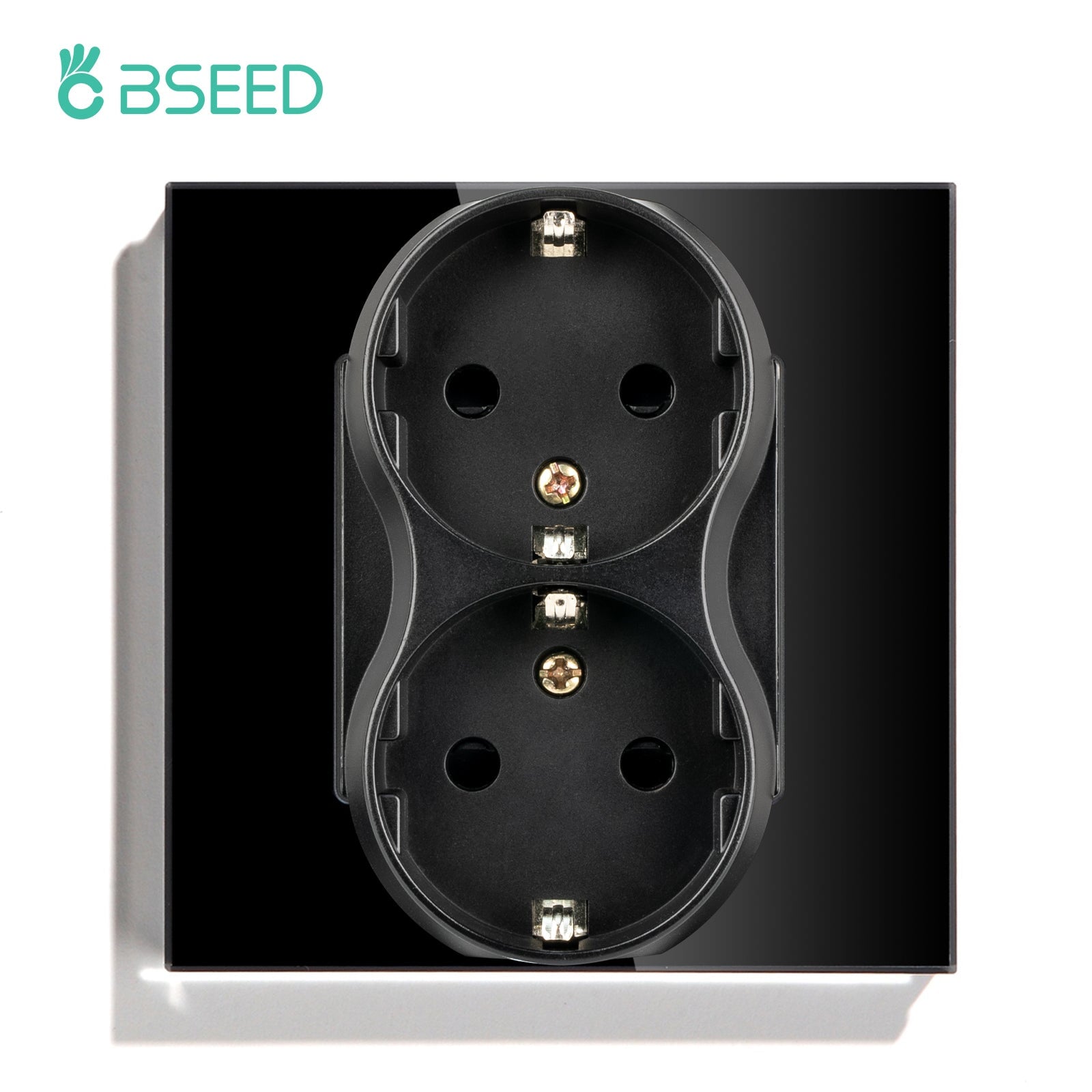 Socket S BSEED EU Double Sockets Power Wall Outlet Home Wall Power Sockets Glas ...