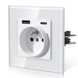BSEED Heritage Series French Wall Socket with 20W USB-C with Claws Power Outlets & Sockets Bseedswitch 