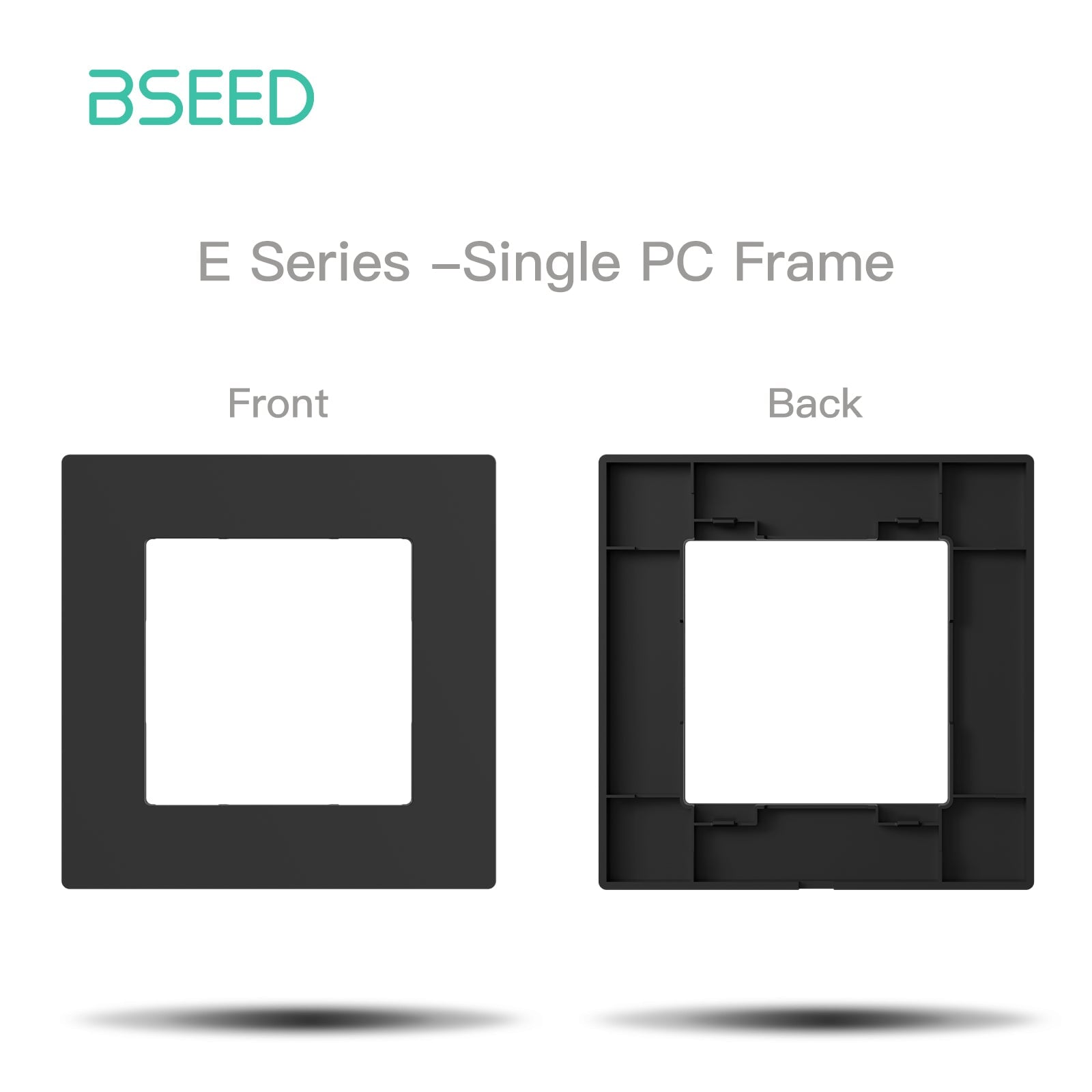 BSEED DIY Part Customized Free Combinations Mechanical Switch Socket Insert Black Color Crystal Glass Panel Light Switches Bseedswitch Plastic 1 Slot Panel 