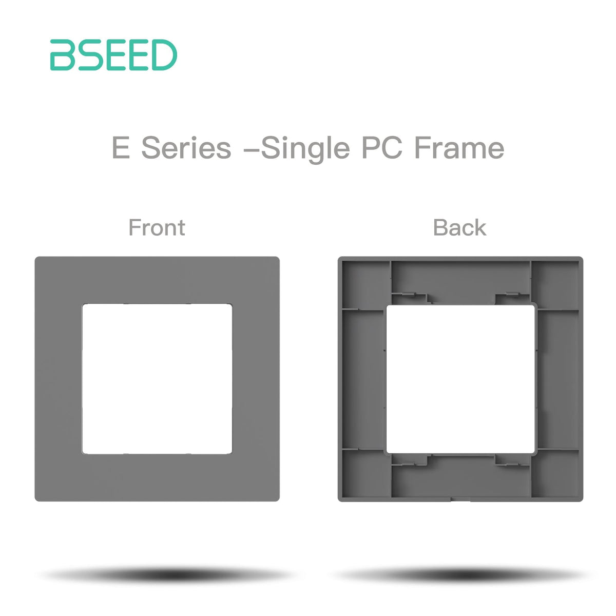 BSEED DIY Part Customized Free Combinations Mechanical Light Switch Wall Socket Insert Grey Color Crystal Glass Panel Light Switches Bseedswitch Plastic 1 Slot Panel 