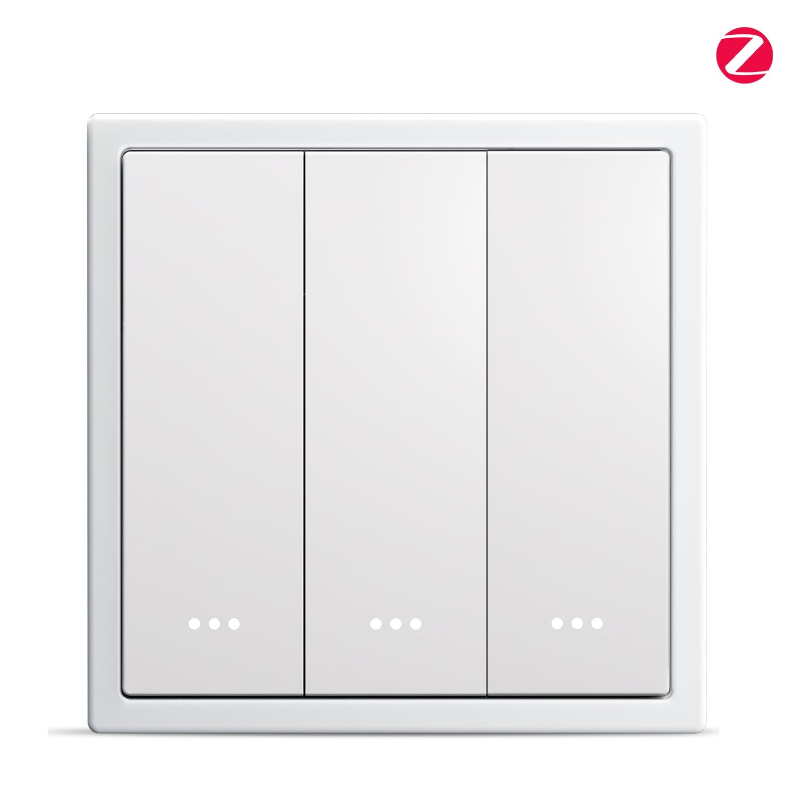 BSEED Gand Series Zigbee Light Switch (With Neutral) Recessed light switches with indicator light Light Switches Bseedswitch White 1 PCS / Pack 3 Gang
