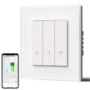 Bseed Echo Smart Wifi Roller Shutter Switch Work with Tuya Alex Google Assistant Blind Switch Home Automation Kits Bseedswitch White Glass 