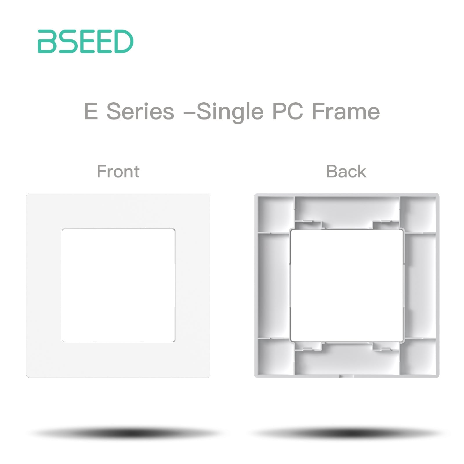 BSEED DIY Part Customized Free Combinations Mechanical Switch Socket Insert White Color Crystal Glass Panel Light Switches Bseedswitch Plastic 1 Slot Panel 