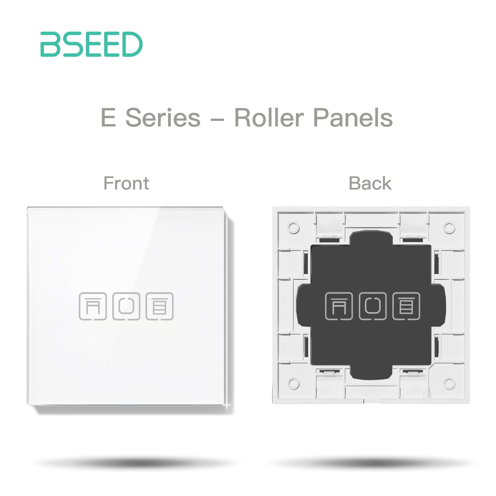 BSEED Echo Touch DIY Part Customized Free Combinations Glass Panels Light Switches Bseedswitch White Blind Panel 