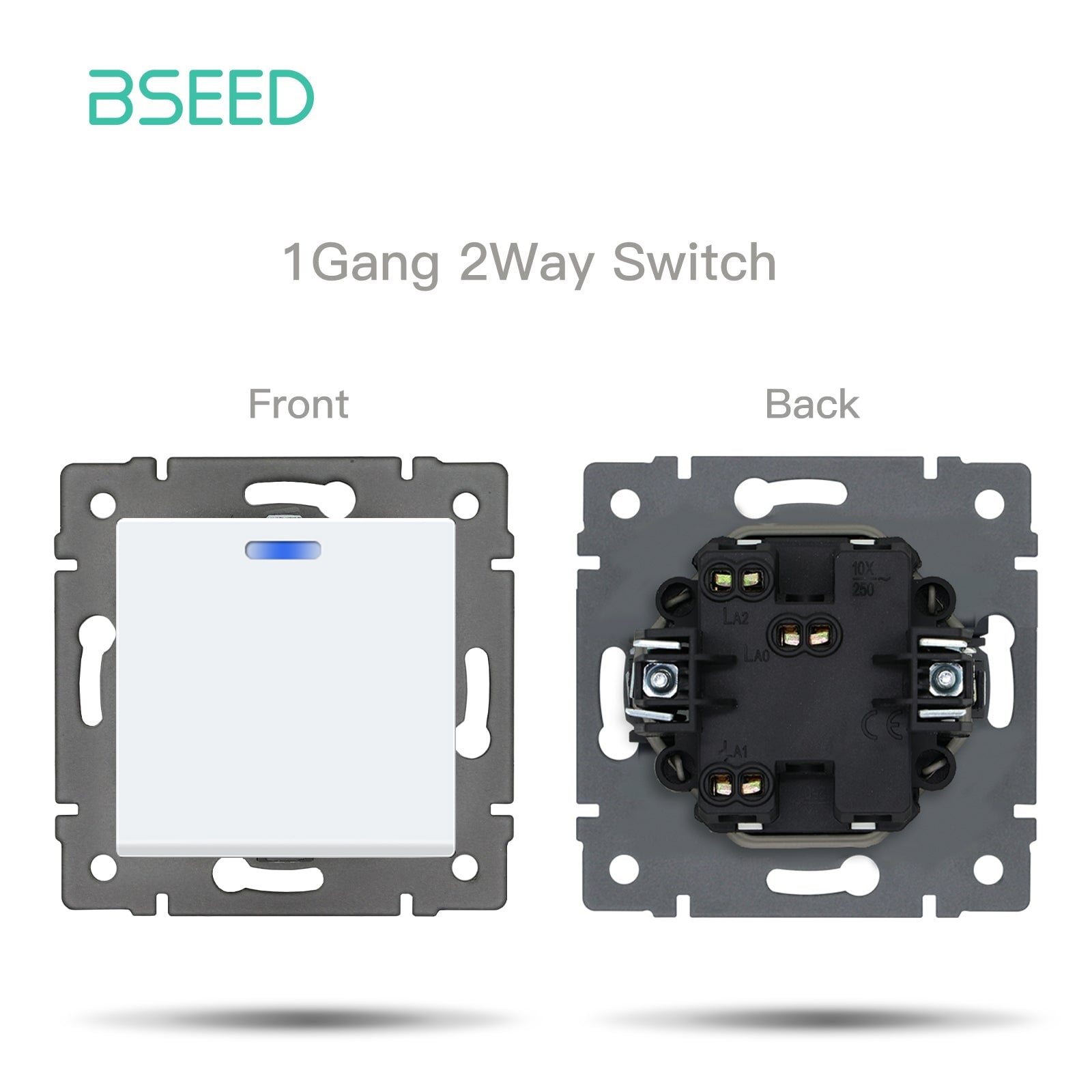 BSEED Product Customization Bseedswitch Classic Series 1gang 2way switch insert 