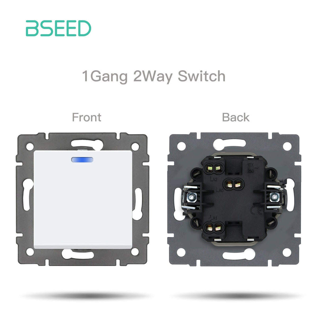 BSEED Product Customization Bseedswitch Classic Series 1gang 2way switch insert 