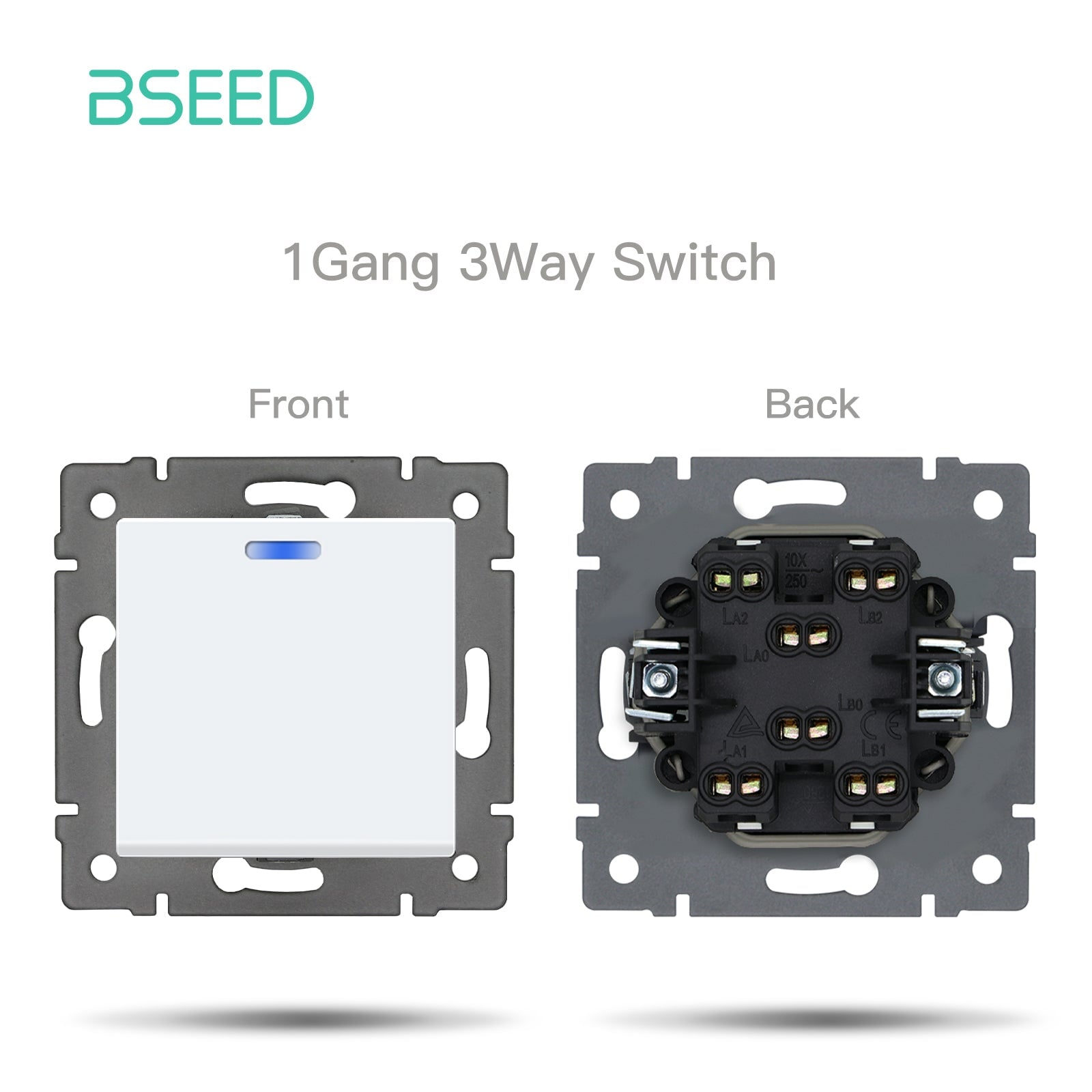 BSEED Product Customization Bseedswitch Classic Series 1gang 3way switch insert 