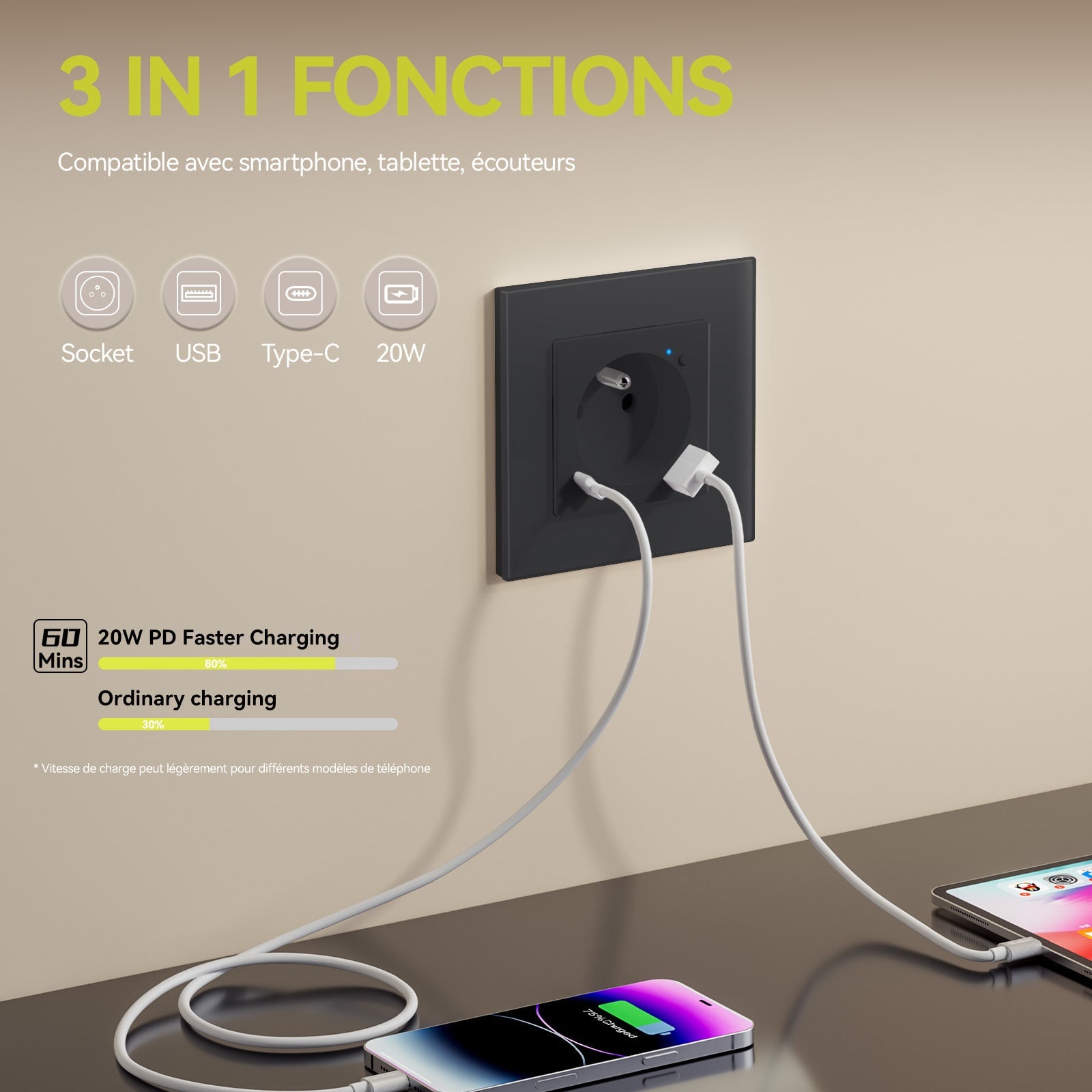 BSEED Echo Wifi FR Standards Socket with Energy Monitoring Smart wifi Electric Socket Work with Alexa Google Assitant socket Bseedswitch 