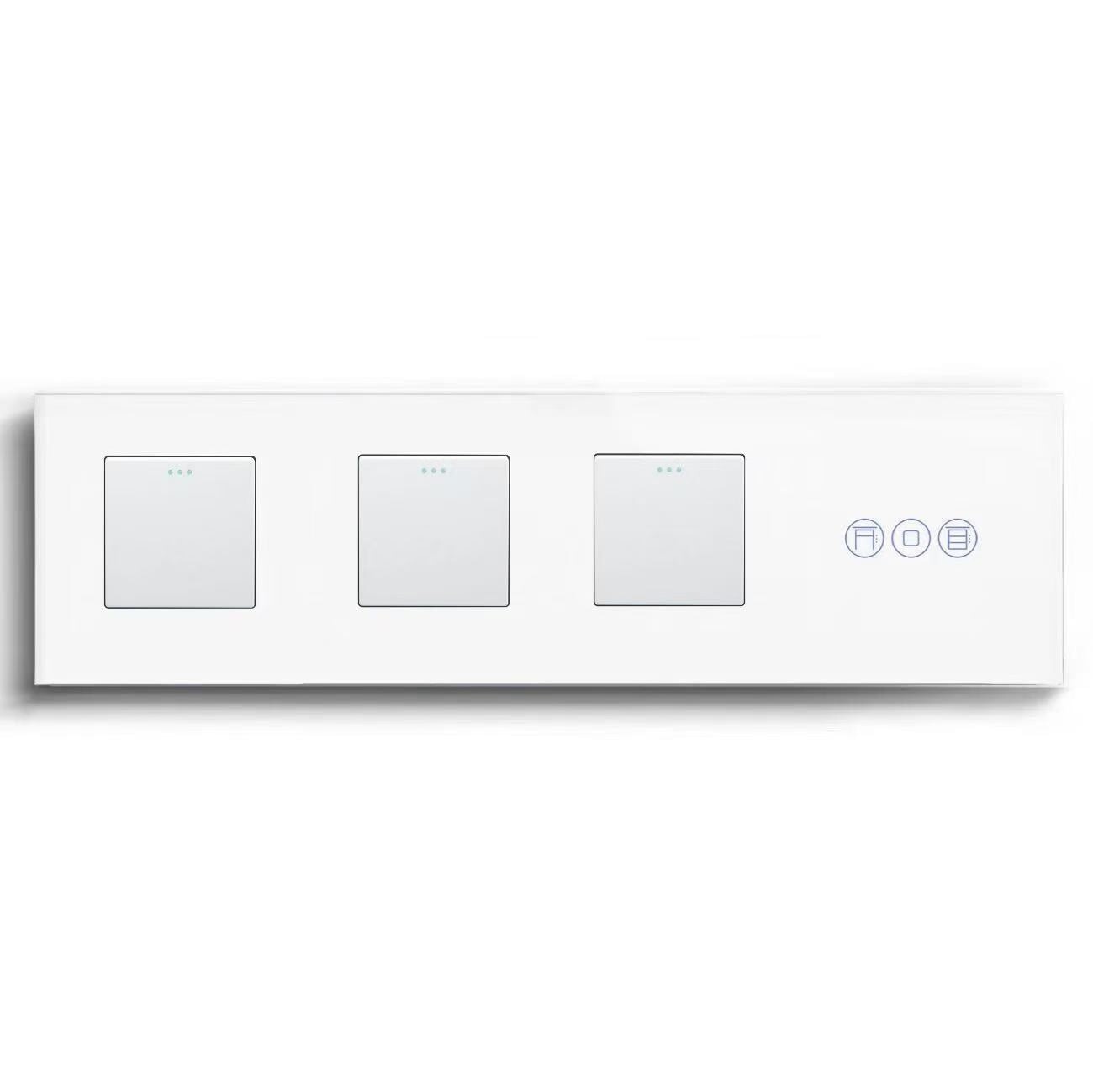 BSEED Produktdesign BSEEDswitch Dreifachschalter 1 Fach 2 Weg mit WLAN Rollladenschalter 