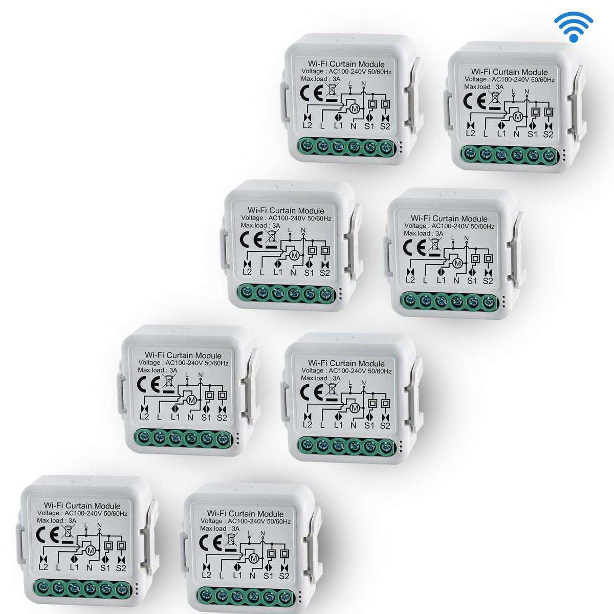 BSEED Smart Zigbeei Curtain switch module smart switch for control of curtains blinds and shutters. Light Switches Bseedswitch 8 PCS/Pack 