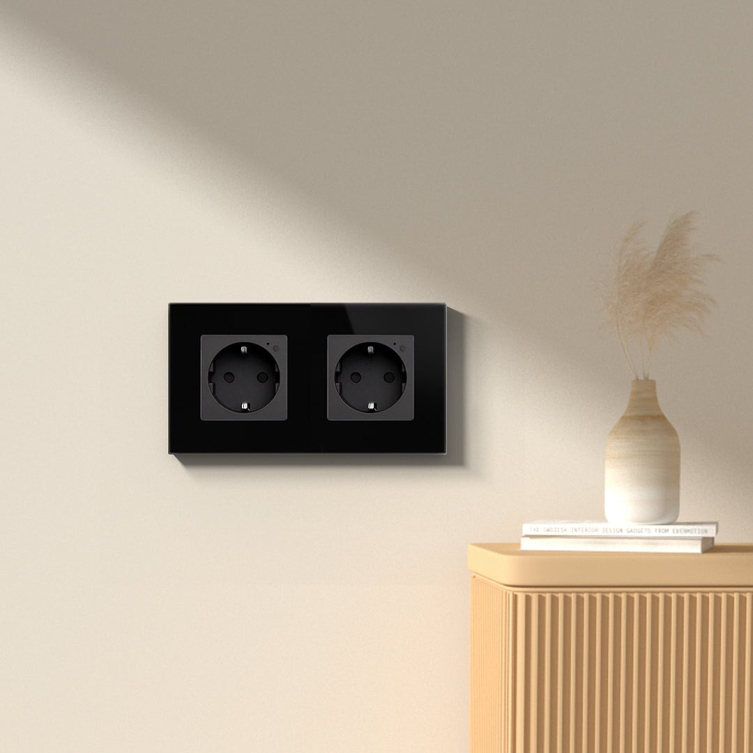 Echo Click Smart zigbee Switch Socket Insert DIY Part Customized Free Combinations Black Color Light Switches Bseedswitch 