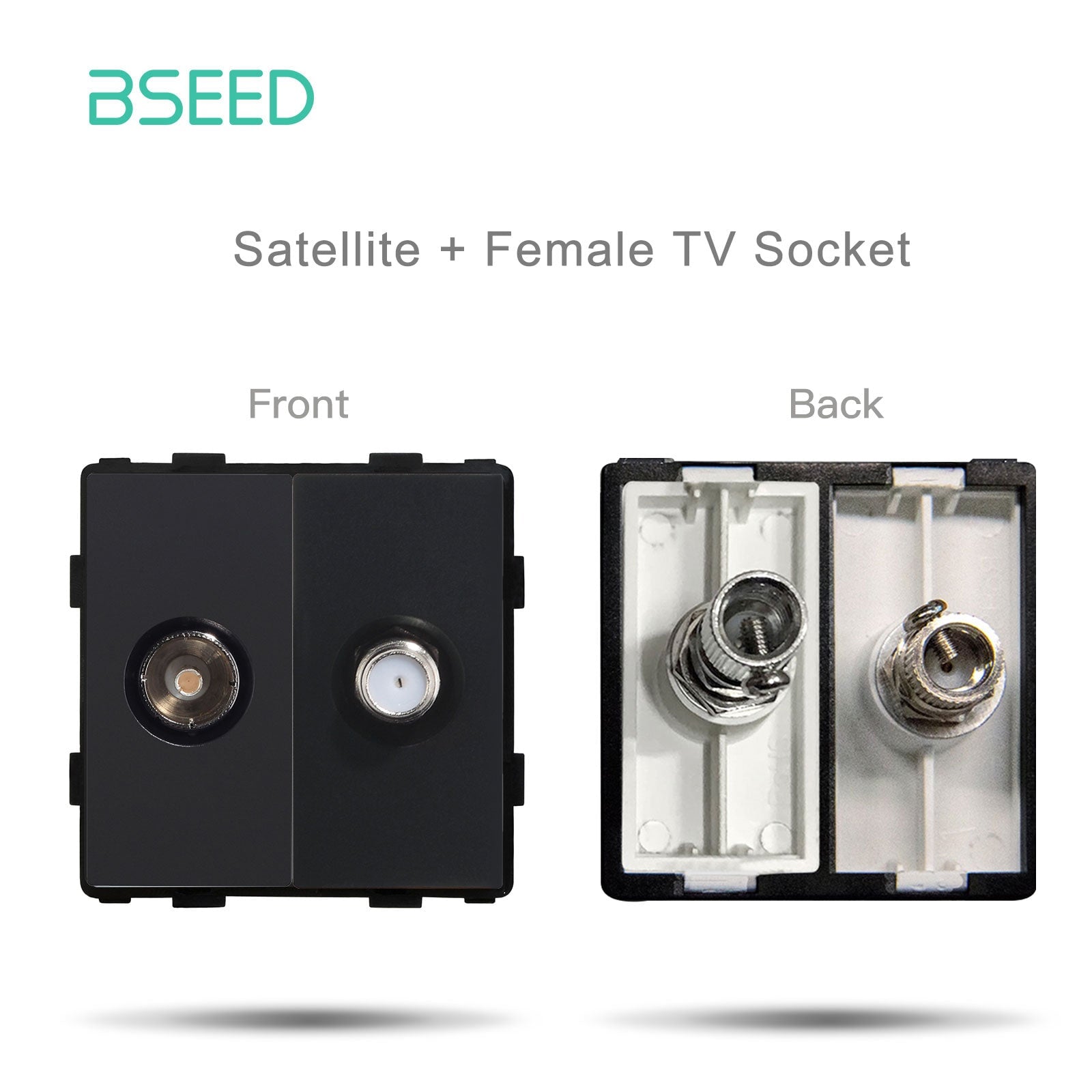 Bseed EU UK Russia Standard Plastic Socket Button Switch Function Key DIY Home Improvement Wall Plates & Covers Bseedswitch 