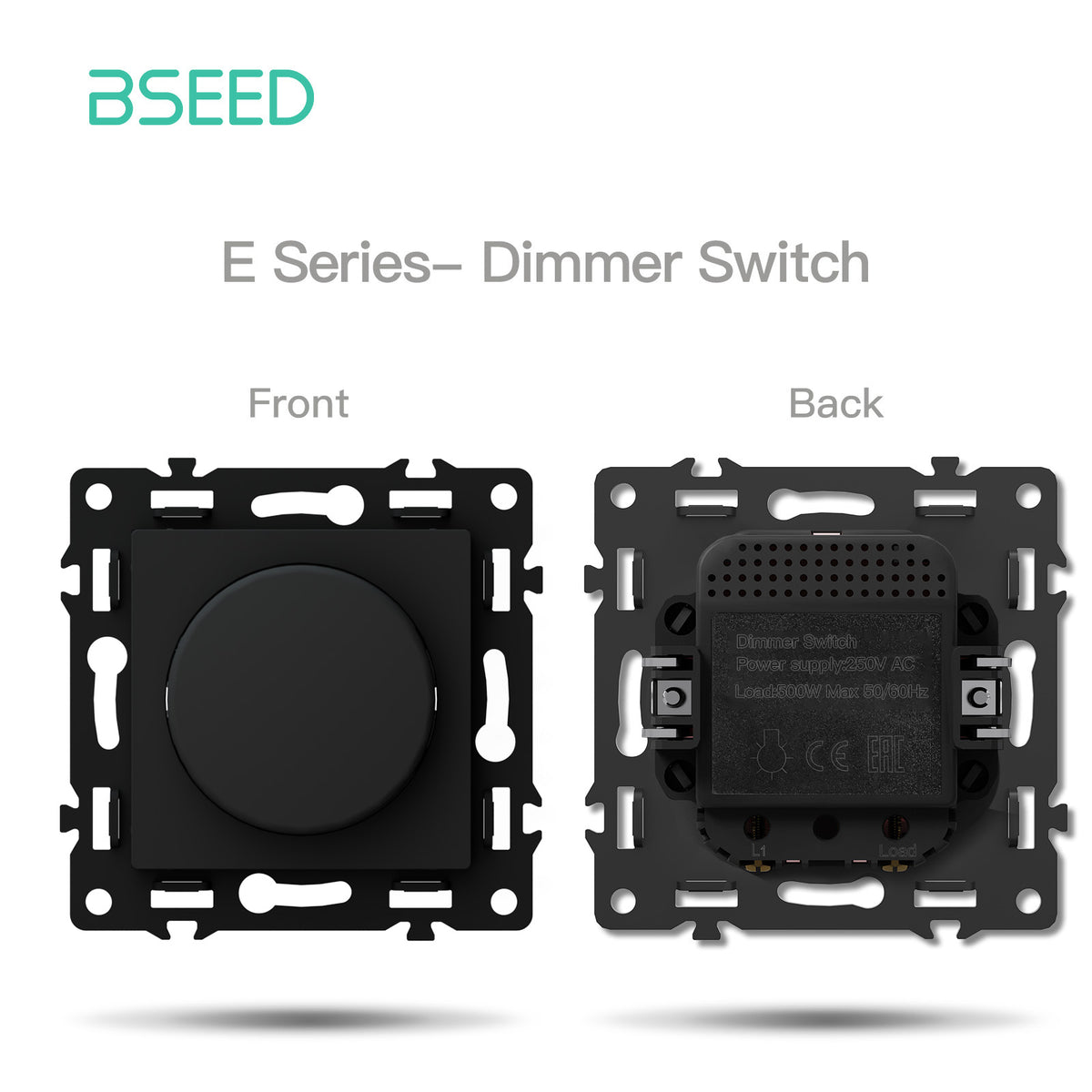 Click Series Pièce DIY personnalisable, combinaisons libres, interrupteur intelligent Wifi, prise à insert, panneau en verre cristal noir