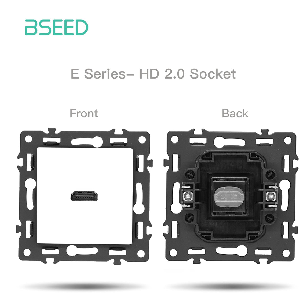 BSEED DIY Part Customized Free Combinations Mechanical Switch Socket Insert White Color Crystal Glass Panel Light Switches Bseedswitch HD 2.0 (High Definition) 