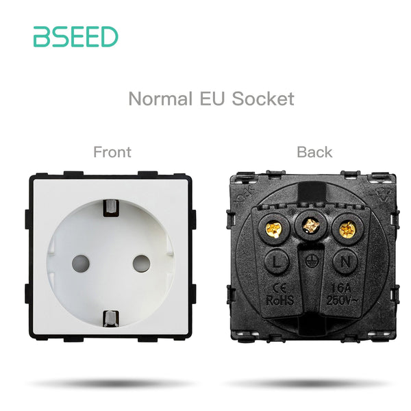 BSEED EU/FR/ UK/MF  Standard Wall Socket Function Key Touch WiFi Zigbee type