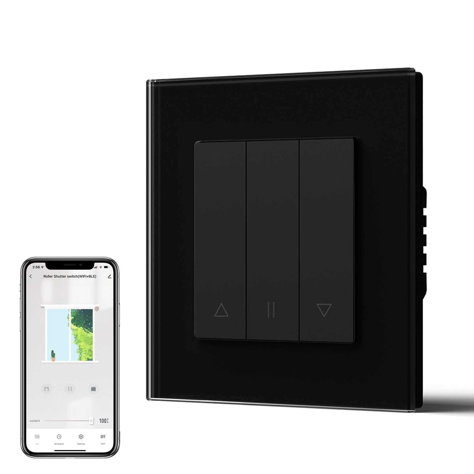 Bseed Echo Smart Wifi Roller Shutter Switch Work with Tuya Alex Google Assistant Blind Switch Home Automation Kits Bseedswitch 