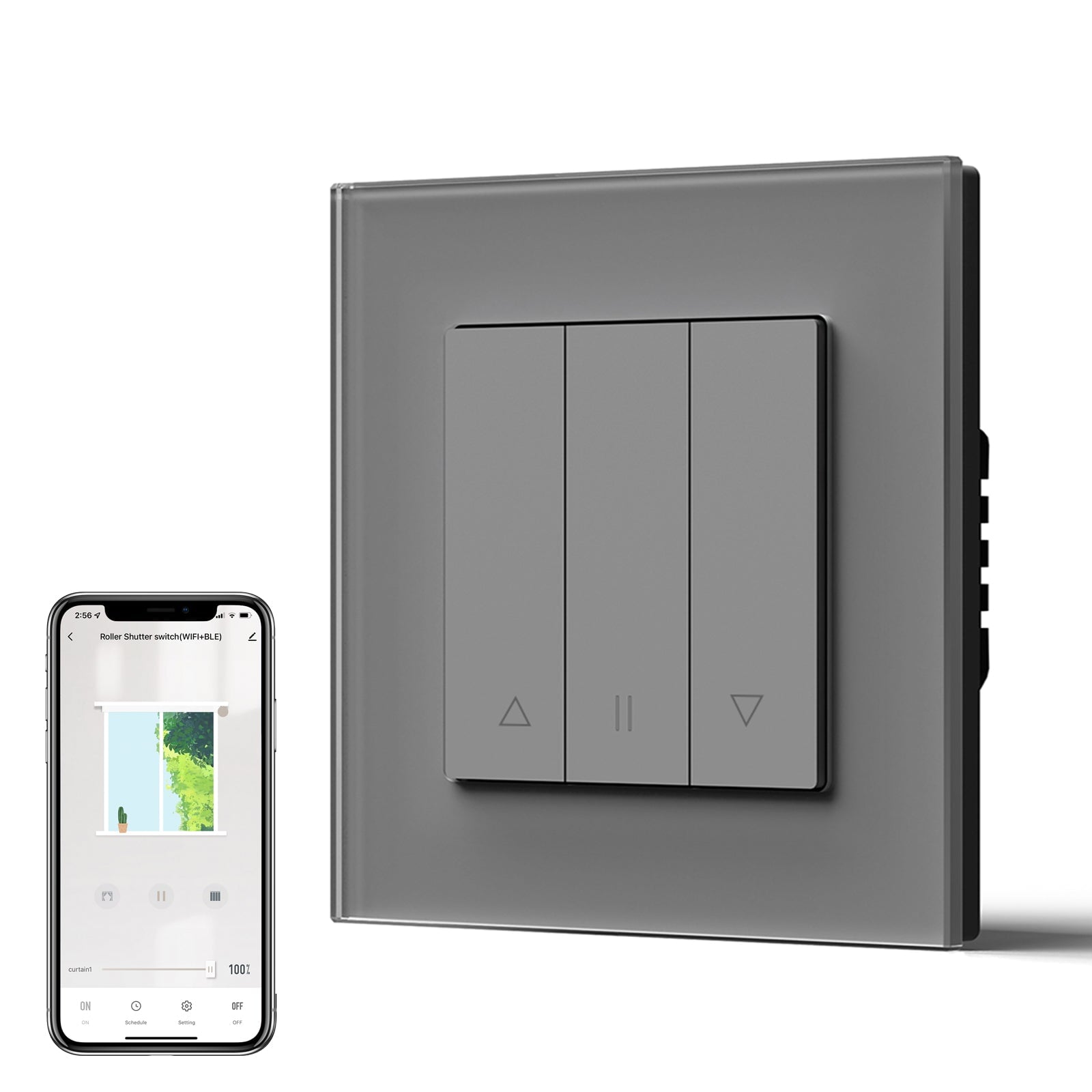 Bseed Echo Smart Wifi Roller Shutter Switch Work with Tuya Alex Google Assistant Blind Switch Home Automation Kits Bseedswitch 