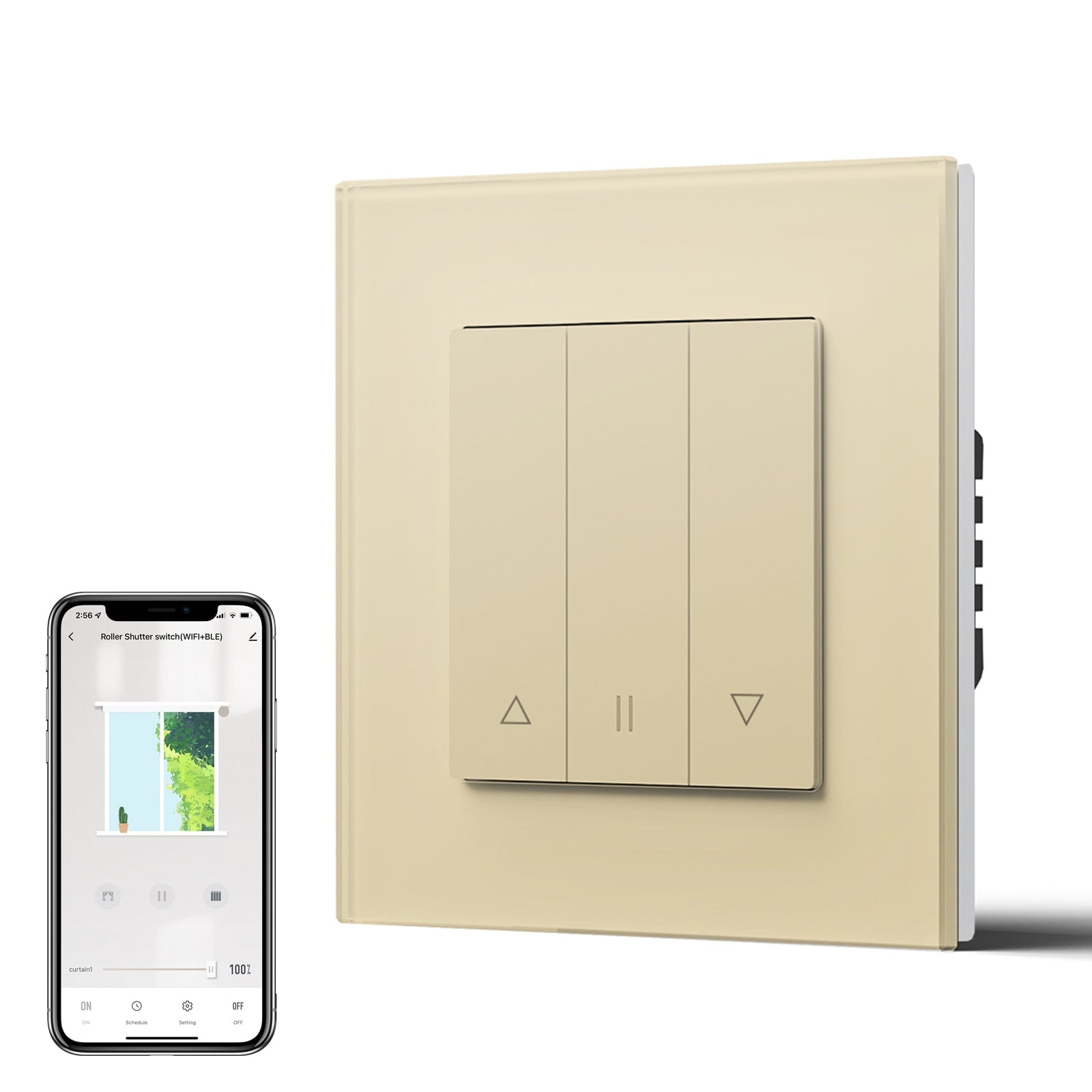 Bseed Echo Smart Wifi Roller Shutter Switch Work with Tuya Alex Google Assistant Blind Switch Home Automation Kits Bseedswitch 