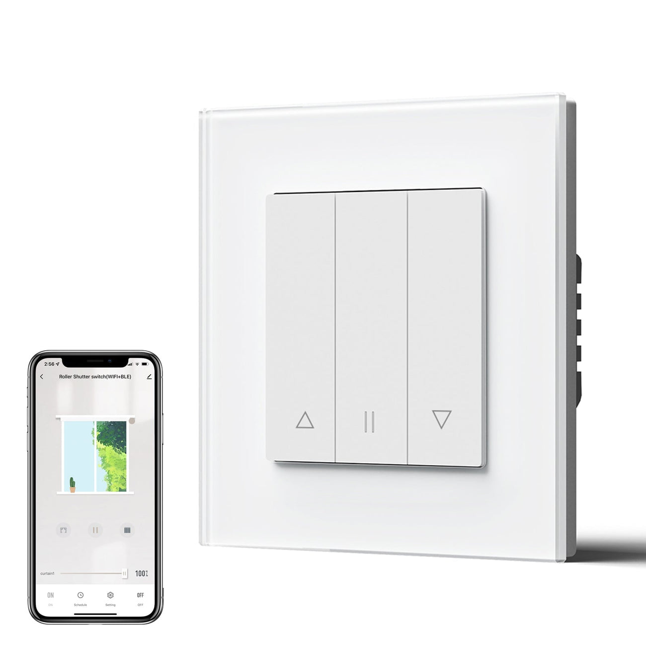 Bseed Echo Smart Wifi Roller Shutter Switch Work with Tuya Alex Google