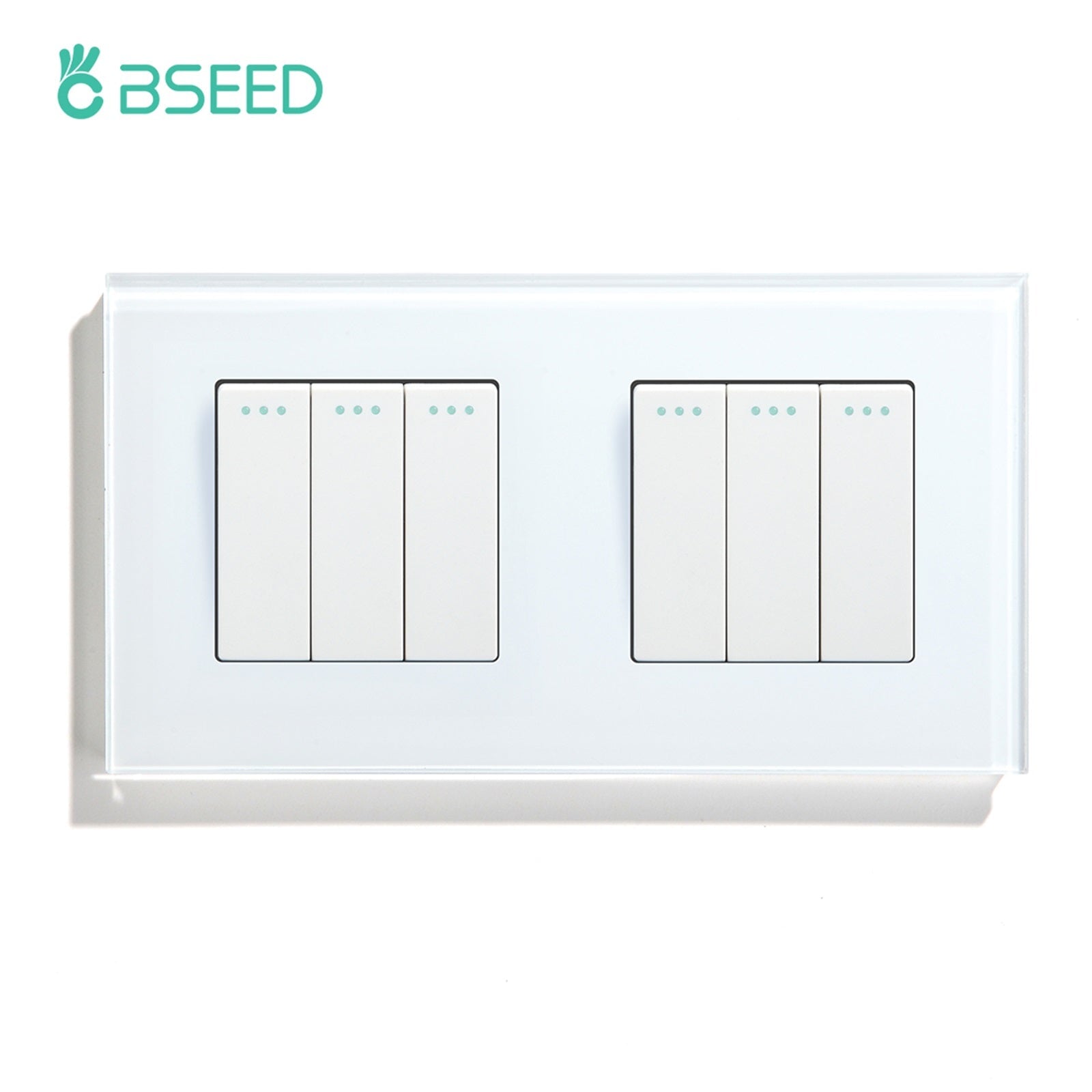 Bseed Button Light Switch 1/2/3 Gang 1Way Mechanical Switches Crossbar ...