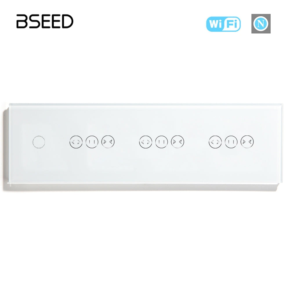 Bseed Wifi 1/2/3 gang switch with triple curtain switch Light Switches Bseedswitch 