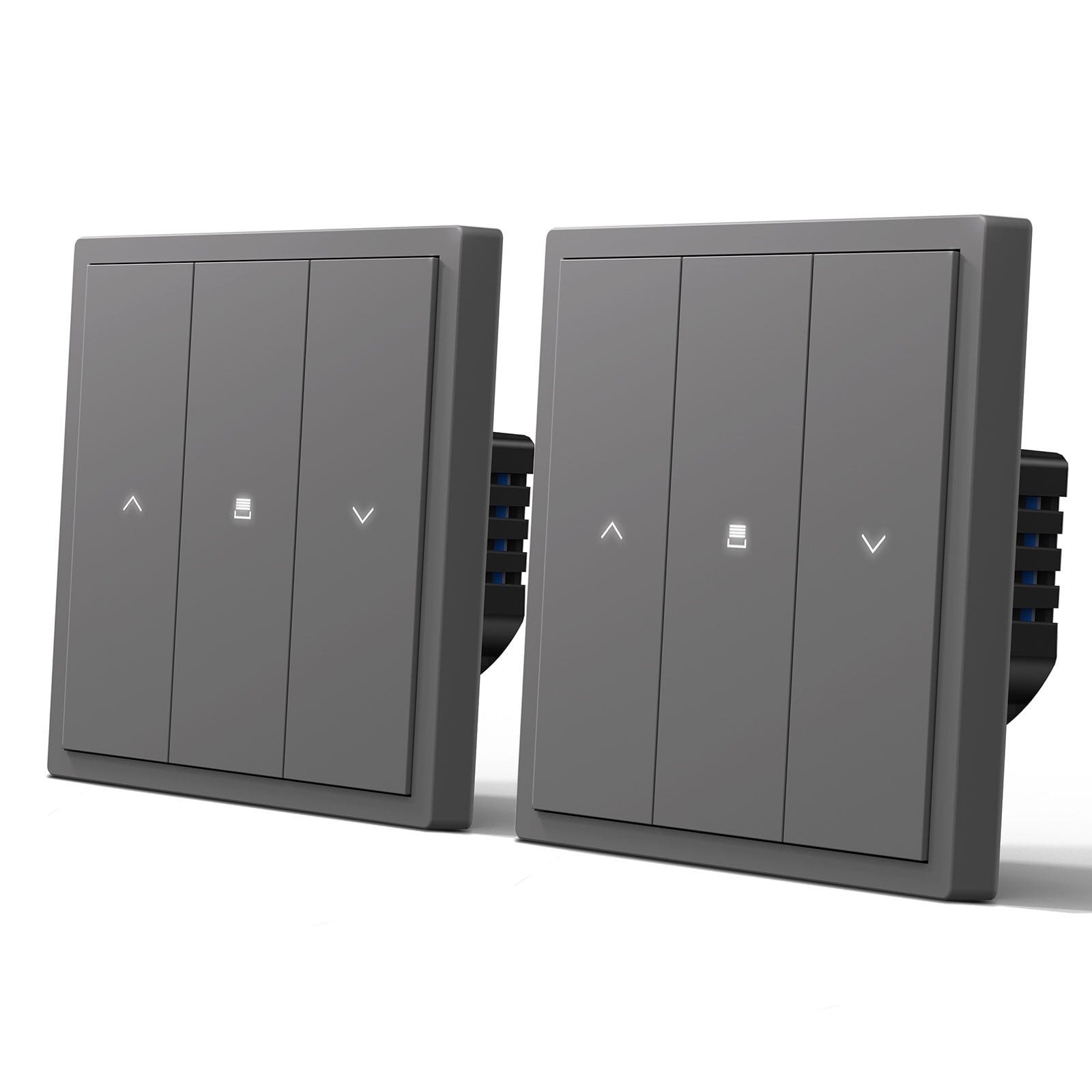 BSEED Scale Series Smart Wifi Roller Shutter Blind Switch Light Switches Bseedswitch Grey 2 PCS/Pack 
