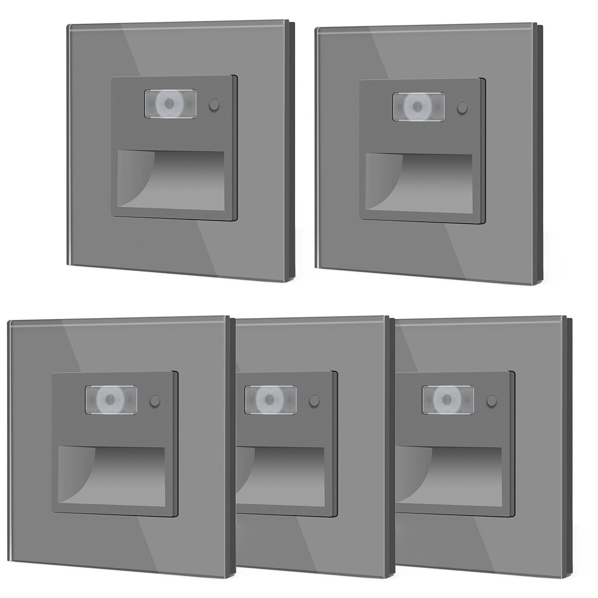 Multiple time delays Footwell Lighting Floor Light Motion Sensor 1800-7500K lamp Bseedswitch grey 5 PCS/ Pack 