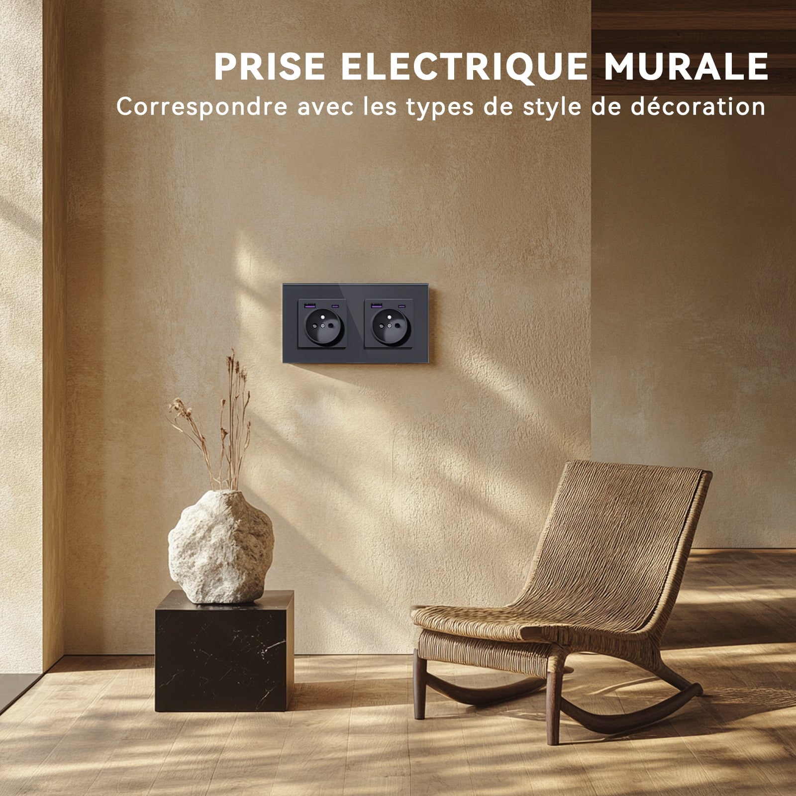 BSEED Heritage Series French Wall Socket with 20W USB-C with Claws Power Outlets & Sockets Bseedswitch 