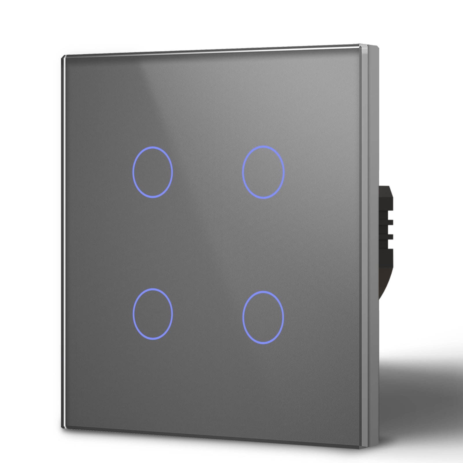 BSEED Touch Lichtschakelaar 1 Voudig 1 Weg 1 Voudig 1 Weg, gehard glas paneel met LED-indicator,Touch Wandschakelaar Grijs, Geen Neutrale Draad 500W BSEED Touch Lichtschakelaar 1 Voudig 1 Weg 1 Voudig 1 Weg, gehard glas paneel met LED-indicator,Touch Wandschakelaar Grijs, Geen Neutrale Draad 500W