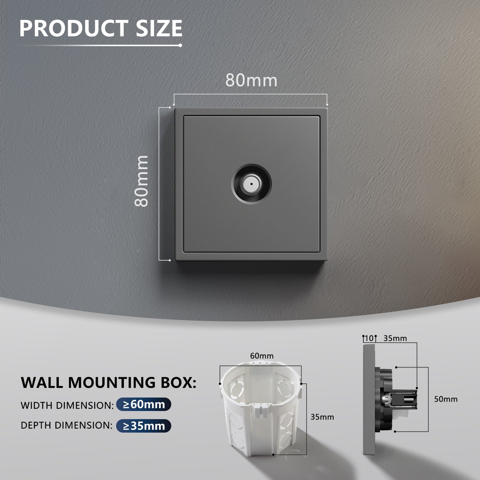 Grand Series Satellite socket With Clamping Technique Power Outlets & Sockets Bseedswitch 