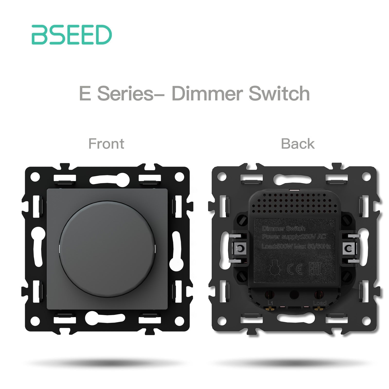 Prise intelligente Echo Click zigbee, pièce de rechange DIY, combinaisons personnalisées gratuites, panneau en verre cristal gris, interrupteurs Bseedswitch, variateur mécanique 