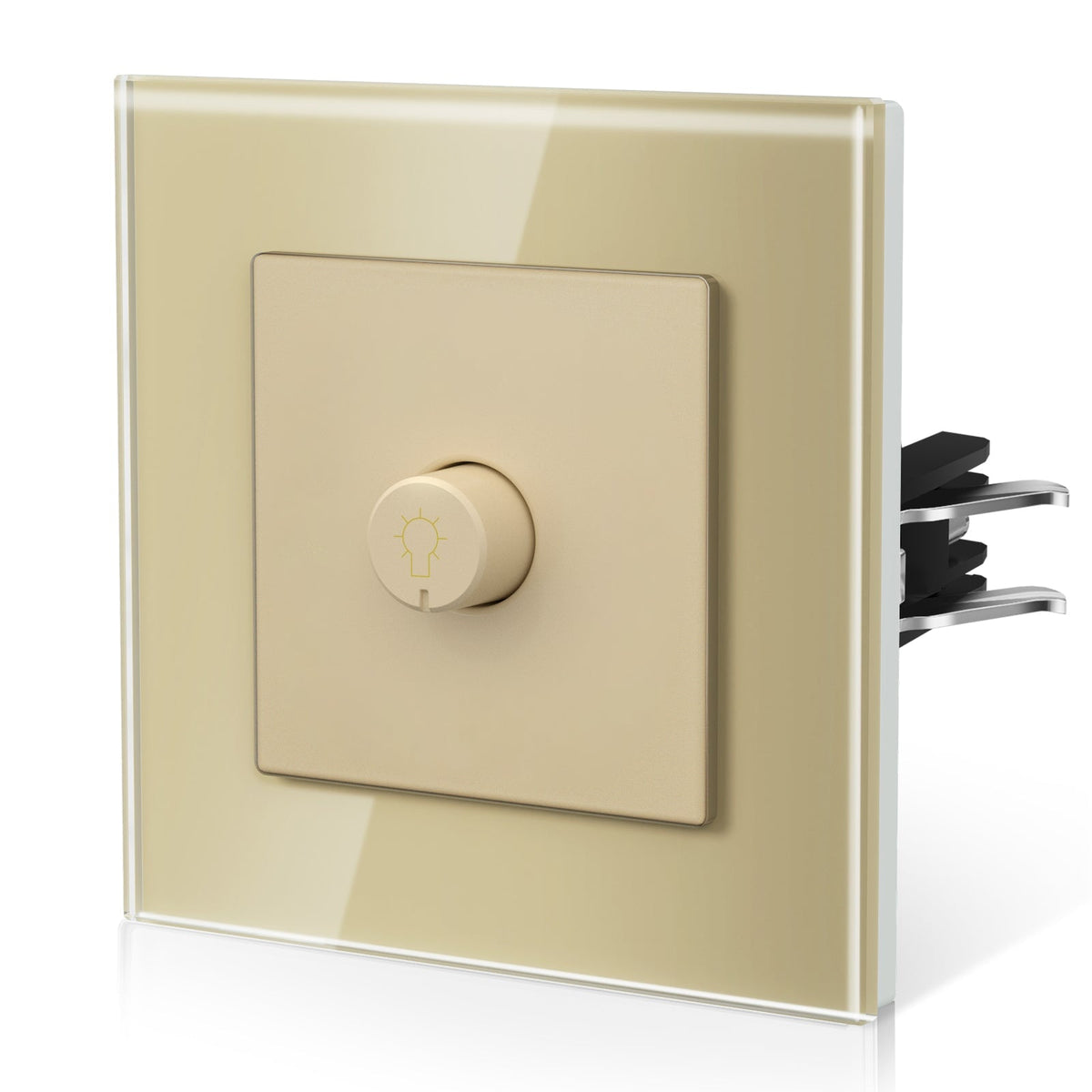 BSEED Echo Dimmer Switch Knob Dimmer Switch Work With Philips Lamp 500W light Switch Bseed official Gold 