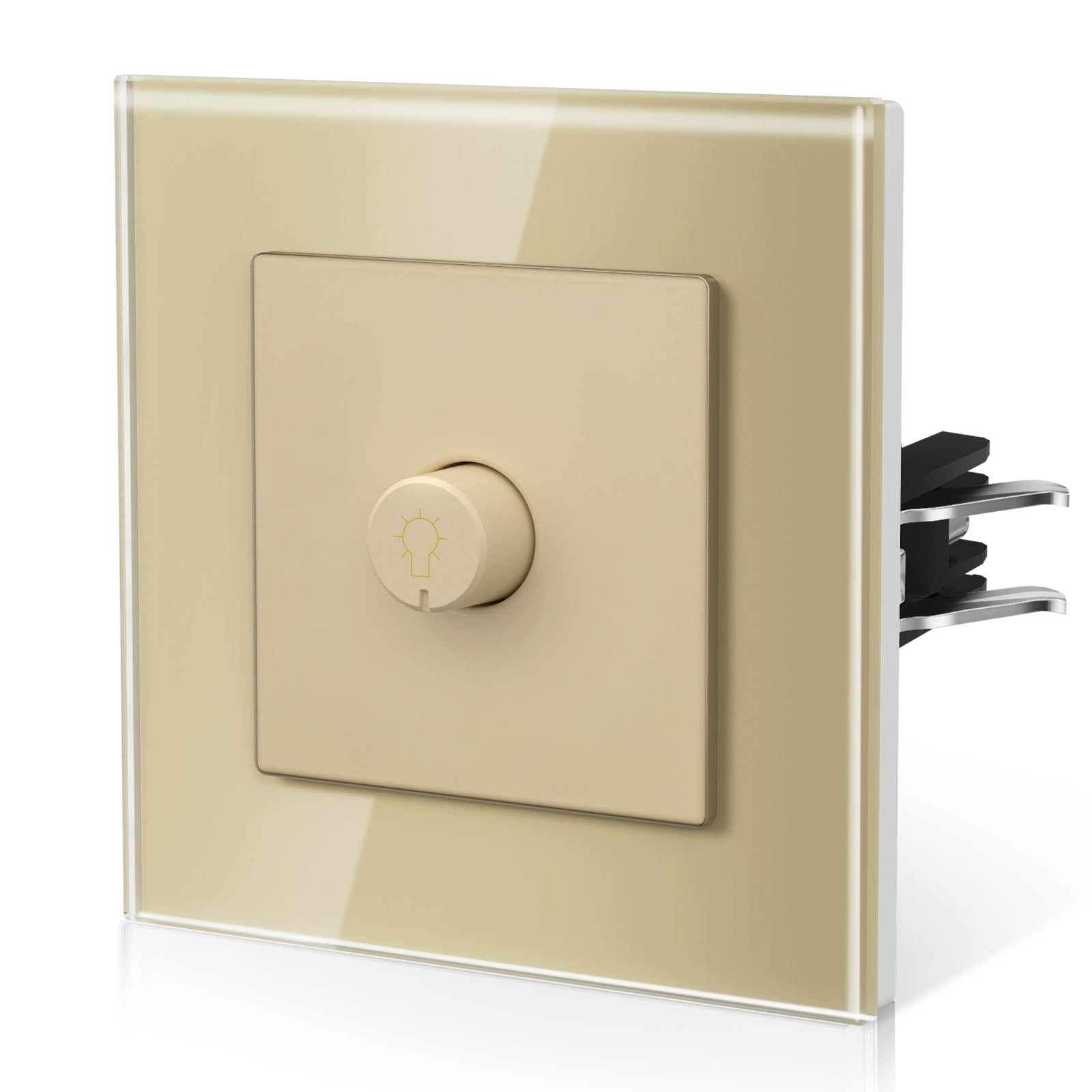 BSEED Echo Dimmer Switch Knob Dimmer Switch Work With Philips Lamp 500W light Switch Bseed official Gold 