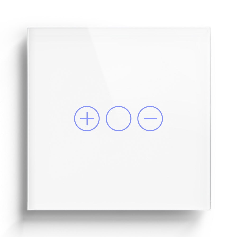 Bseed EU Standard Touch Sensor Dimmer Switch 1Gang 1Way Crystal Glass