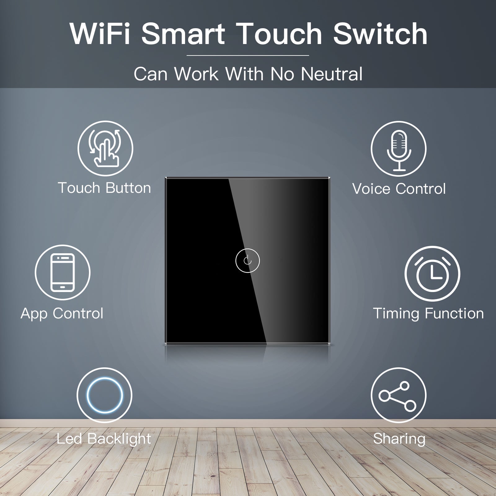 light switch inteligente Bseed Matter Wifi, interruptor de parede elétrico, interruptores de luz, Bseedswitch 