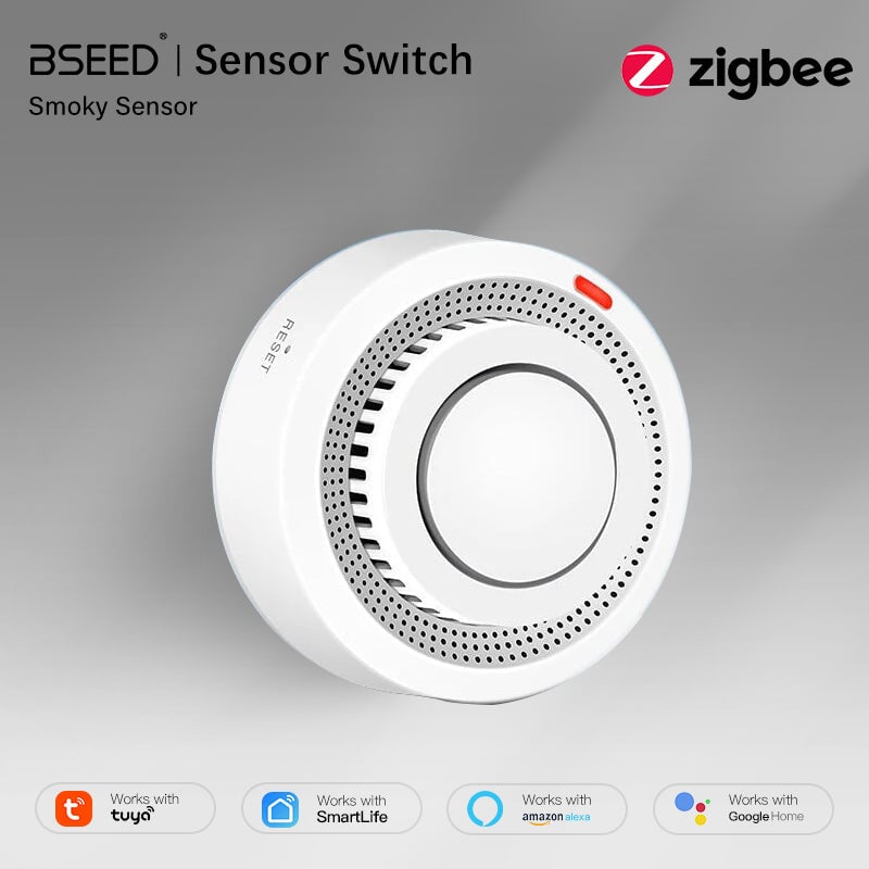 BSEED Zigbee Smoky Sensor Zigbee Smoke Detector – Bseedswitch