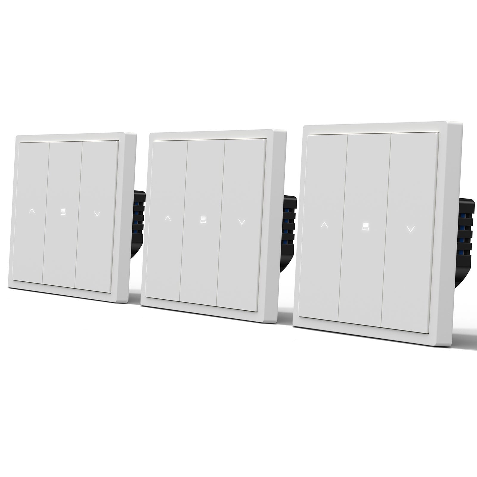 BSEED Scale Series Smart Wifi Roller Shutter Blind Switch Light Switches Bseedswitch White 3 PCS/Pack 