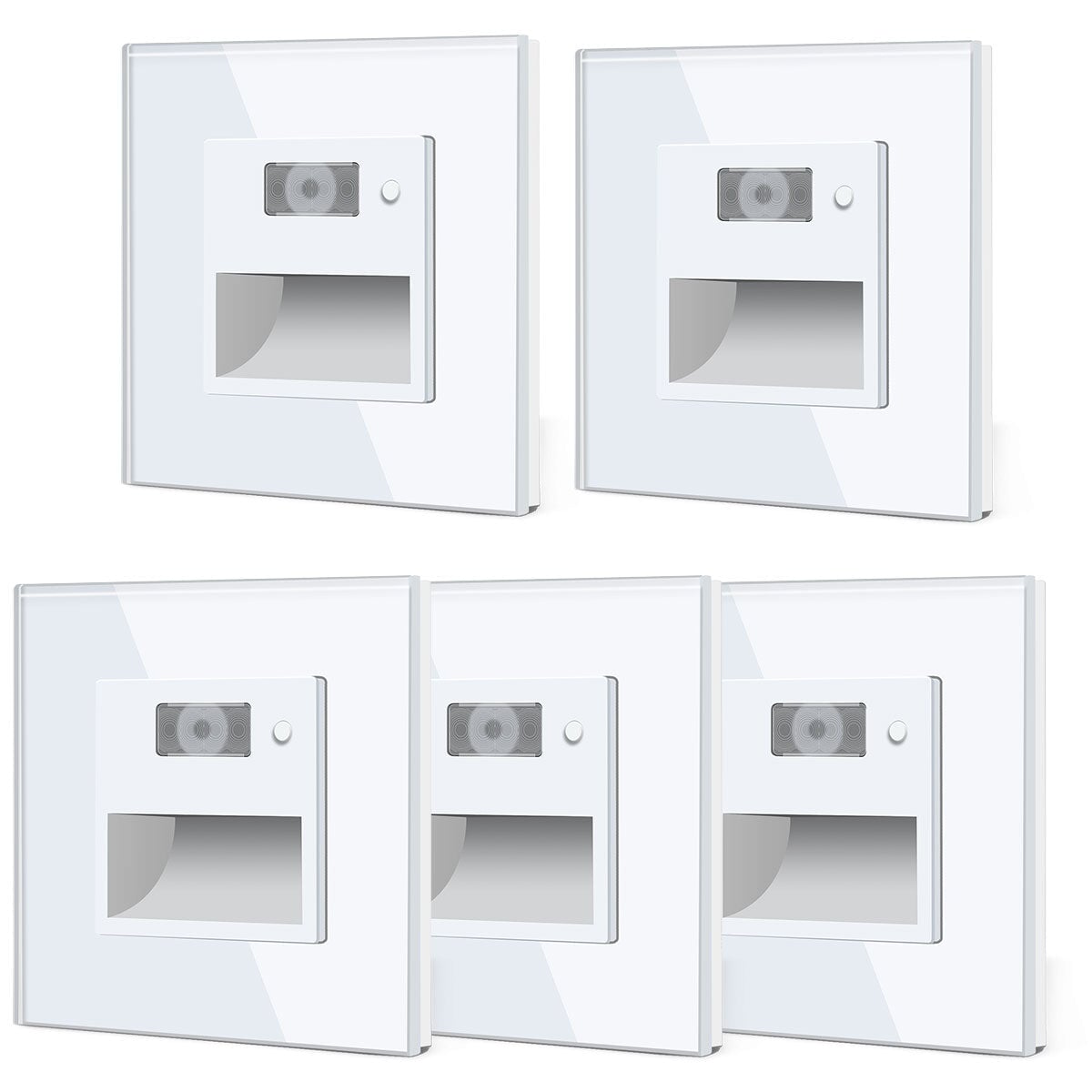 Multiple time delays Footwell Lighting Floor Light Motion Sensor 1800-7500K lamp Bseedswitch white 5 PCS/ Pack 