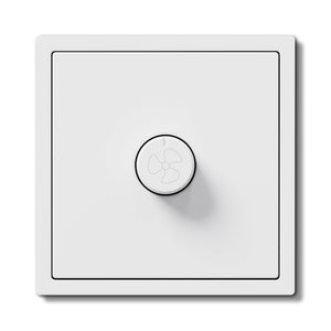 Grand Series Speed Control Fan Switch mit Klemmtechnik-Drehknopf Wandschalter Schalter Bseedswitch weiß 