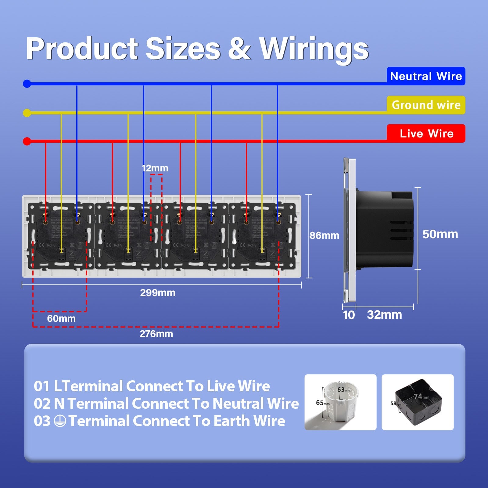 BSEED Wifi Eu Standards Socket Work with Alexa Google Assitant socket Bseedswitch 
