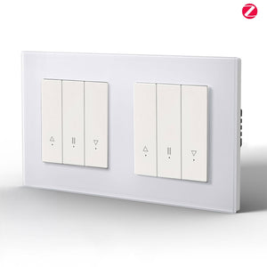 Bseed Echo Smart Zigbee Doble Blind Switch Roller Shutter Switch Work with Tuya Alex Google Assistant 157mm Shutters Bseedswitch White 