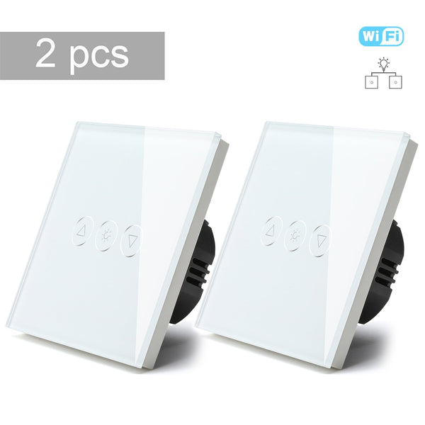 Bseed 2Way Wifi Light Dimmer Switch Wall Plates & Covers Bseedswitch White 2 PCS/Pack 