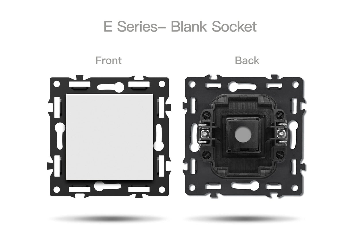 Click Series DIY Part Customized Free Combinations Smart Wifi Switch Socket Insert White Color Crystal Glass Panel