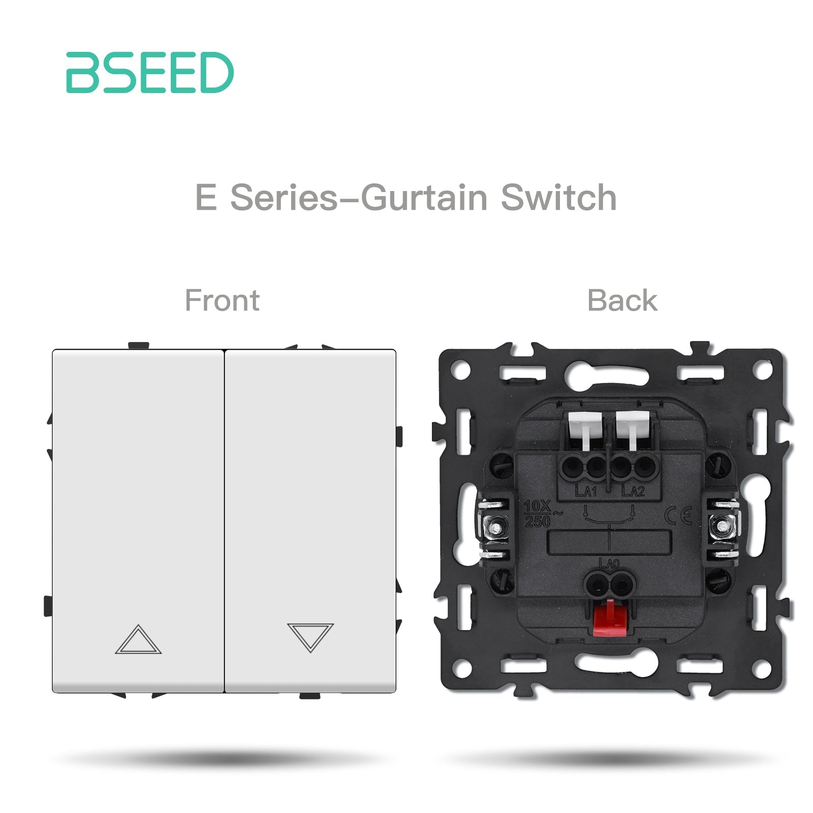 Grand Series DIY Part Customized free combinations Plastic Panels White Color Power Outlets & Sockets Bseedswitch Curtain Switch 
