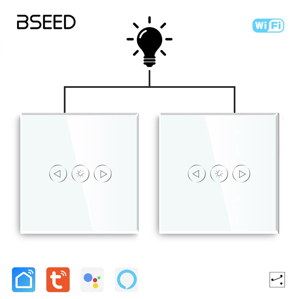 Bseed 2Way Wifi Light Dimmer Switch Wall Plates & Covers Bseedswitch 