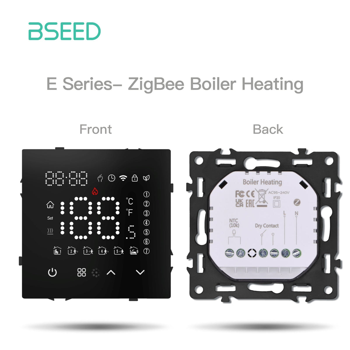 Grand Series DIY Part Customized free combinations Plastic Panels Black Color Power Outlets & Sockets Bseedswitch Zigbee boiler heating 