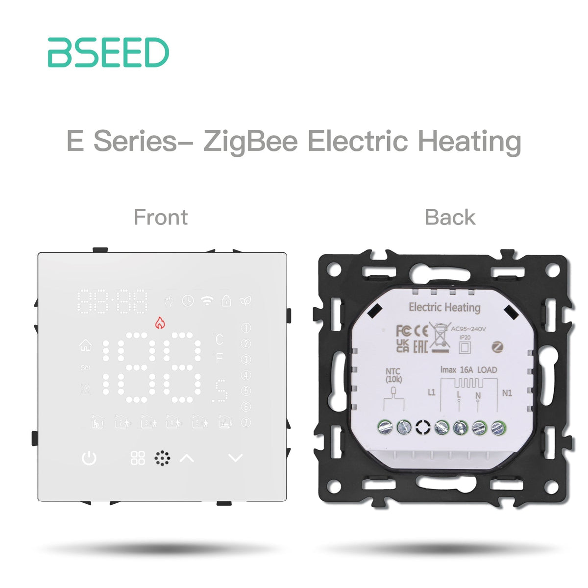 Grand Series DIY Part Customized free combinations Plastic Panels White Color Power Outlets & Sockets Bseedswitch ZIGBEE Electric heating 